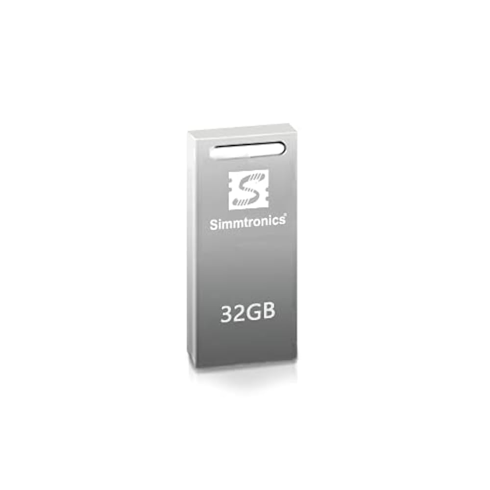 Simmtronics 32 GB USB 2.0 Port Flash Drive with Metal Body (32 GB Pen Drive)