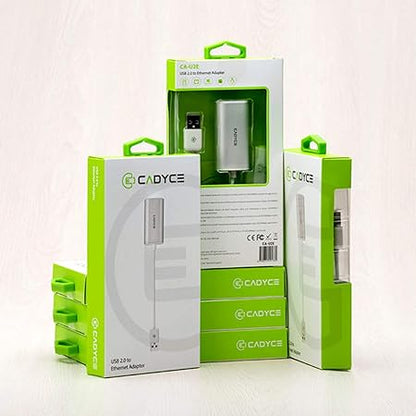 Cadyce CA-U2E USB to Ethernet Adapter (White)