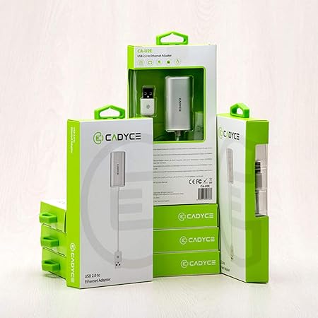 Cadyce CA-U2E USB to Ethernet Adapter (White)