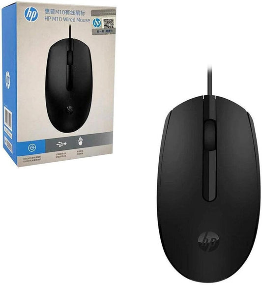 HP M10 MOUSE Wired Ambidextrous Laser Mouse  (USB 2.0, Black)