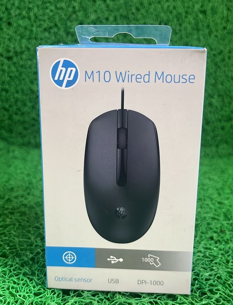 HP M10 MOUSE Wired Ambidextrous Laser Mouse  (USB 2.0, Black)